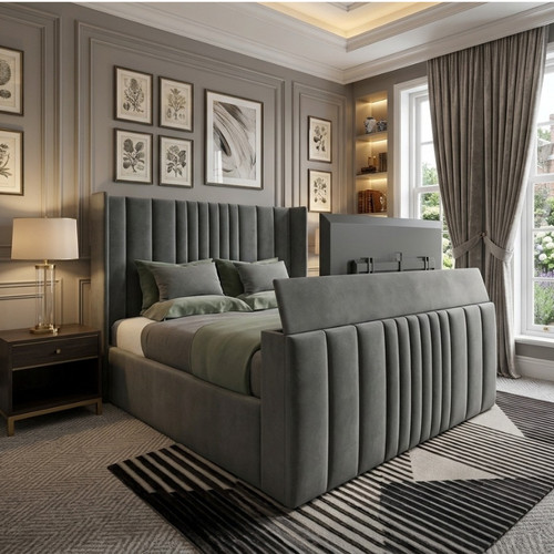 Luxury winged panel bed - luxury,