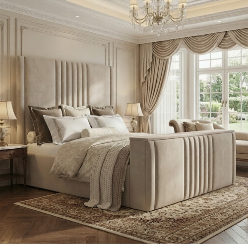 Ellen upholstered bed frame - ellen,