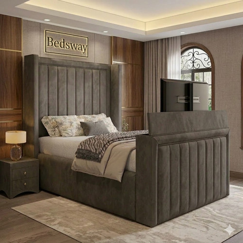 Manchester bed frame with - tv,