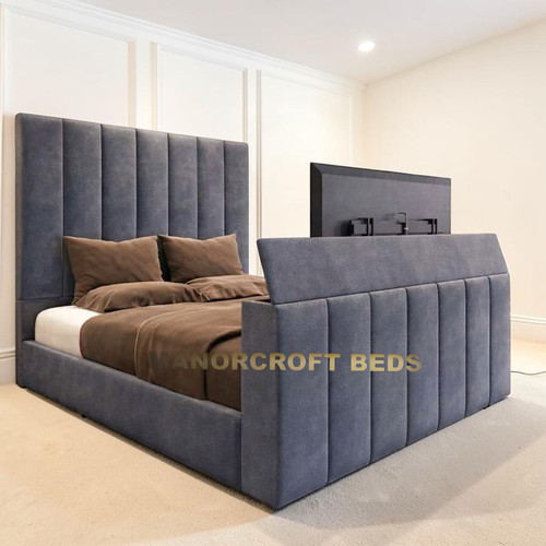 Panel lined bed frame - lined,