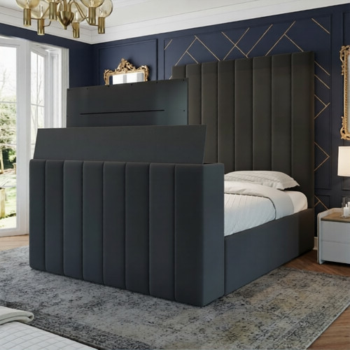 Danny panel upholstered bed - panel,