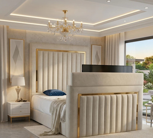 Linestyle upholstered bed - linestyle,