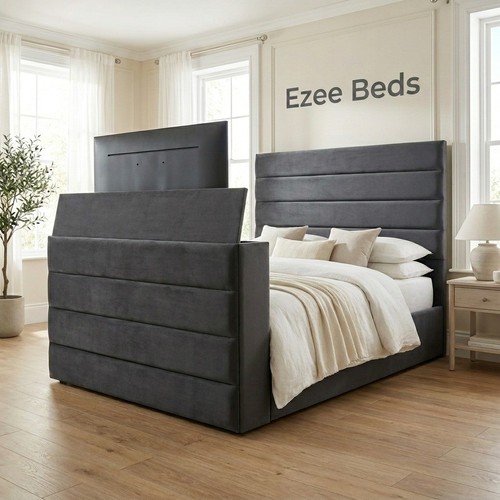 Platform bed frame plush - tv,