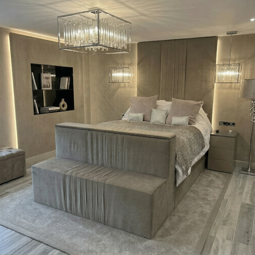 Linestyle high headboard - linestyle, tv