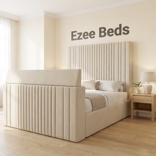 Lined bed frame plush - bed,