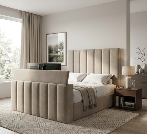 Panel bed frame - panel, tv
