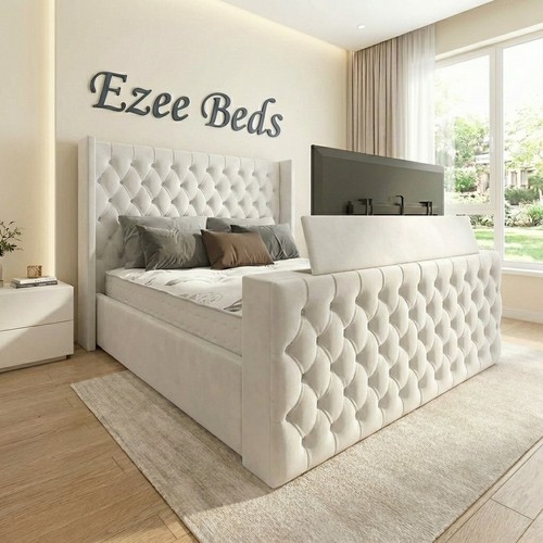 Chesterfield bed frame - tv,