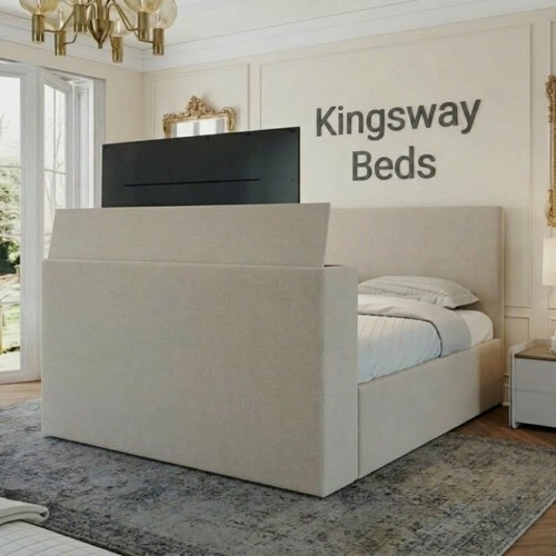Plain bed frame upholstered - plain,