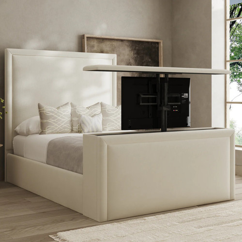 Luxury bed frame plush - tv,