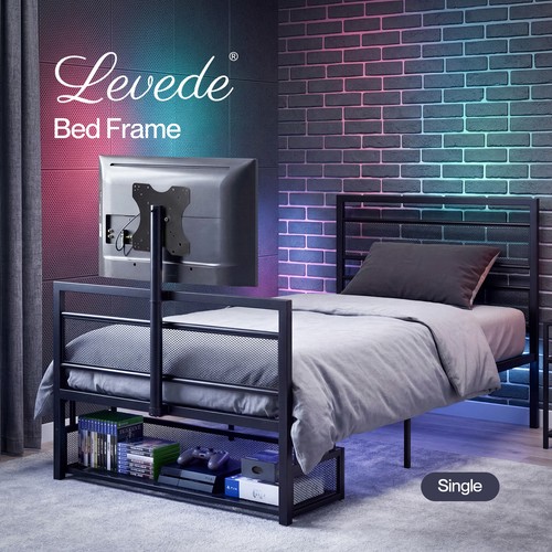 Levede single bed frame - frame, gaming
