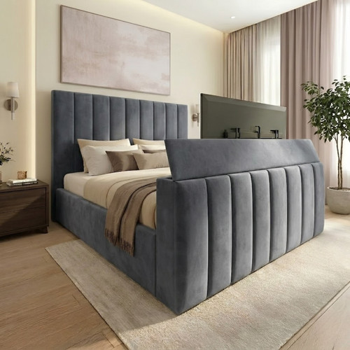 Bed frame panel upholstered - bed,