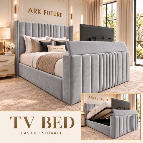 Bed frame winged plush - bed,